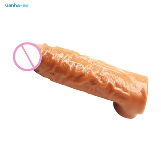 uanha Deep Stimulation Penis Ring Dildo Foreskin Delay Ring Strong Lifting for Bedroom