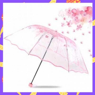 Yesello paraguas transparente de flor de cerezo japonés