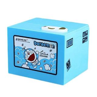 Lindo de dibujos animados Hello Kitty Doraem automatizado robar moneda caja de dinero hucha almacenamiento cajas de ahorro (8)