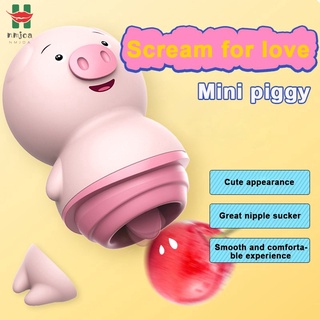 Vibrador Juguete Ventosa Exprimir Cerdo USB Recargable Juguetes Sexuales Impermeables Para Las Mujeres