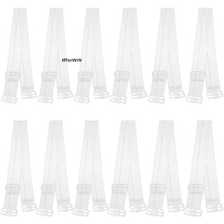 [iffarwin] 12 pares de correas de sujetador transparentes invisibles antideslizantes ajustables de repuesto transparente.