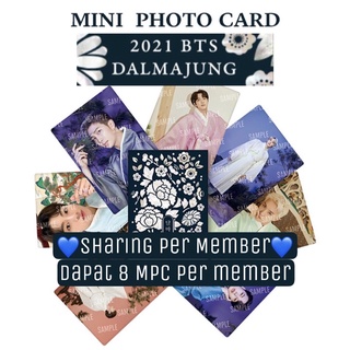 Sharing MPC 2021 BTS Dalmajung Mini Photocard PC RM Jin Suga Jhope Jimin Taehyung Jungkook