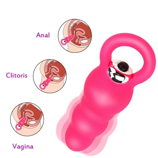 Sex Anal Bead Plug Vibrator Silicone Butt Plug Erotic Anal Toys For Gay