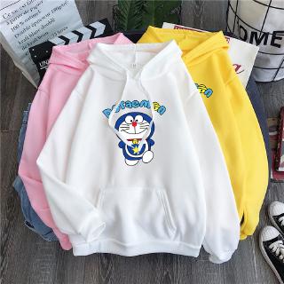Doraemon [Disponible En Inventario] Sudaderas Con Capucha Multicolores De Manga Larga/Suéteres Para Parejas/Ropa Casual/Otoño