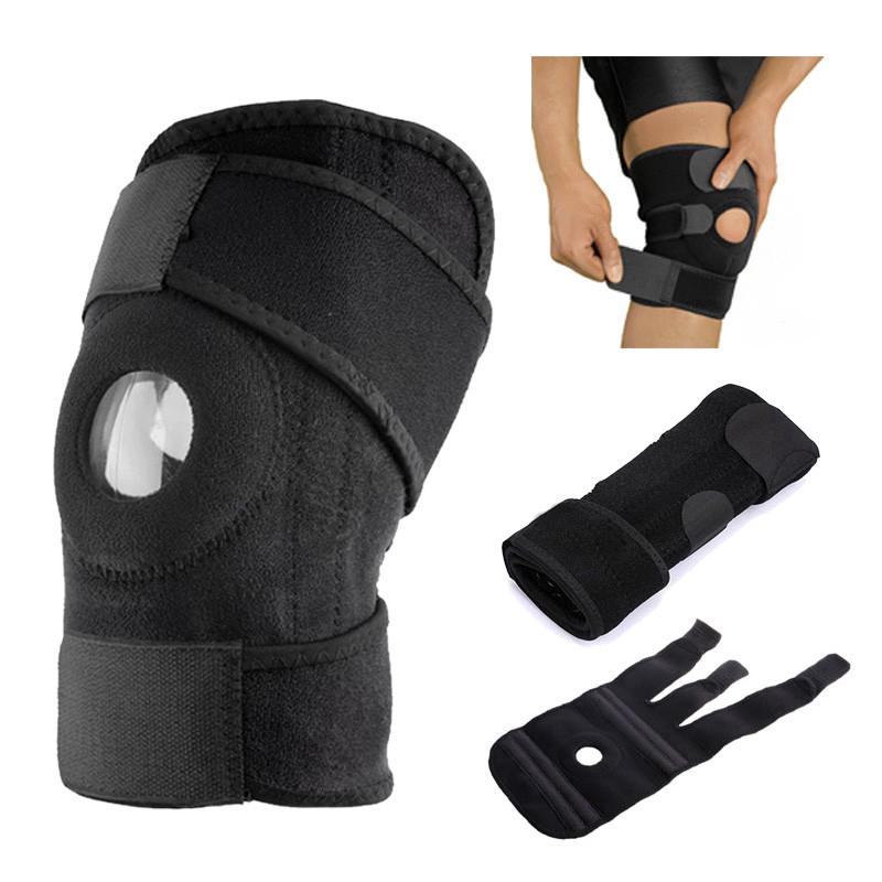 Soporte de rodilla ajustable con resorte deportivo/protector de rodilla