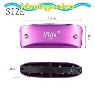 [garden] 14 Tone Harmonica and Neck Strap Gift for Beginners Students Musical Lovers