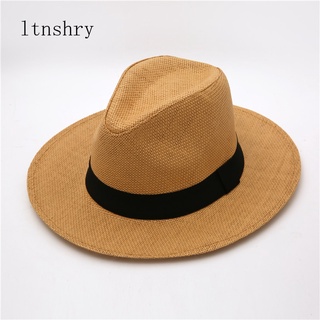 New 2021 Top Quality Women Man Straw Hat Sun Hat Wide Brim Beach Foldable Cap Big Bone Men Plus Size Fedora Hat Sunscreen