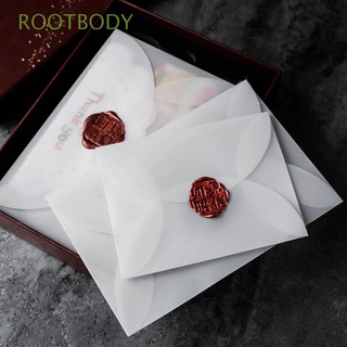 rootbody estacionario sobres de papel de boda para bricolaje ácido sulfúrico sobres de papel postal regalo embalaje blanco para tarjeta para carta vintage semitransparente