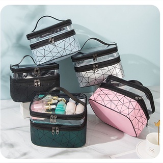 PEPPER regalo de doble capa portátil organizador de maquillaje bolsa de las mujeres de viaje reutilizables neceser bolsas de cosméticos caso/Multicolor (5)