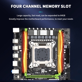 X79M-S2.0 ATX Computer Motherboard DDR3 Memory Slots SATA2.0 M.2 PCI-E 4X