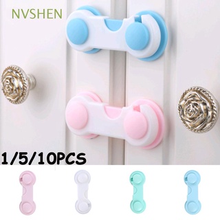 NVSHEN 1/5/10PCS Plastic Baby Safety Lock Drawers For Toddler Kids Security Latch Cupboard Wardrobe Door Refrigerator Multi-function Children Protector/Multicolor