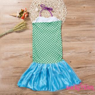 Vestido De Disfraz De Sirena De Ariel Para Niños , Diseño Cosplay (5)