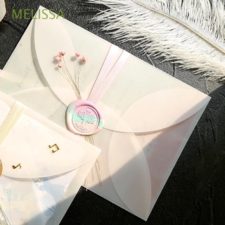 MELISSA Gift Packing Paper Envelopes Invitation Semi-transparent Sulfuric Acid Paper Envelopes Postcard Wedding White For Card Stationary For Letter For DIY