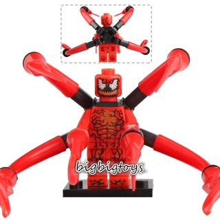 Lego Carnage Minifigure Hero Marvel pulpo veneno Deadpool ladrillos juguetes para niños