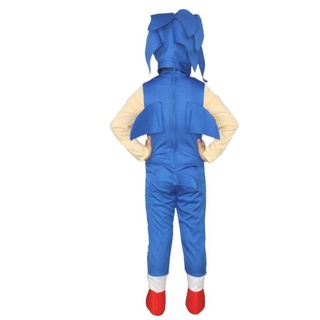 sonic cosplay juego de kid disfraz dibujos etapa up vestido sonic rendimiento animados props (6)
