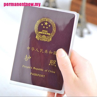 [Sun] transparente transparente pasaporte cubierta titular caso organizador tarjeta de identificación Protector de viaje