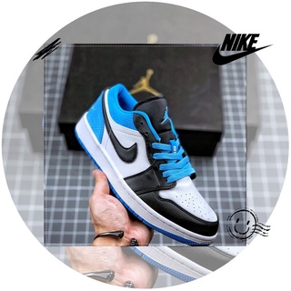 Picture* Nike SB X Air Jordan 1 bajo láser azul bajo-top zapatillas de deporte fresco baloncesto zapatos Casual zapatos al aire libre zapatos de deporte de los hombres zapatos de las mujeres zapatos de pareja zapatos