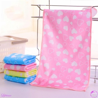 Cute Baby Cartoon Animal Heart Print Bath Towel Absorbent Drying Swimwear Baby Cotton Kids Towels