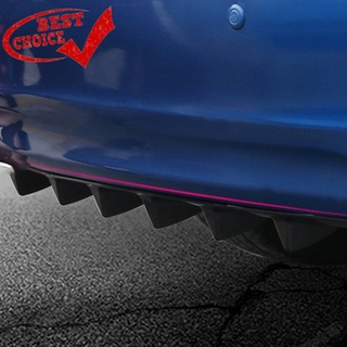 universal parachoques trasero del coche difusor de labios 7 aleta parachoques abs spoiler coche-estilo (6)