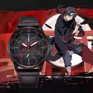 relojes hombre anime naruto uchiha itachi kakashi sasuke cuarzo casual reloj cosplay regalos