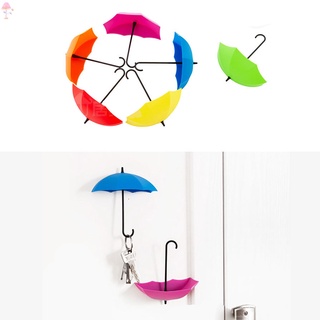Lc soporte 6/9/12 piezas ganchos de pared organizador forma paraguas decoración del hogar gancho para sala de estar cocina baño