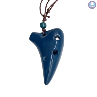 6 Holes Ceramic Ocarina Alto C Submarine Style Musical Instrument with Lanyard Music Score For Music Lover and Beginner