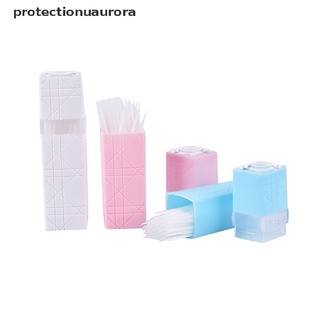 prmx 60 pzs púas dentales de plástico para higiene oral/cepillo interdental de 2 vías aurora