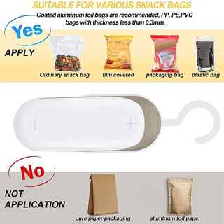 Mini sellador De bolsas De cocina Resistente al Calor Para Alimentos/almacenamiento De Alimentos 2 en 1 (8)