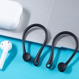 1 par de auriculares Bluetooth con correa antipérdida de silicona con clip de gancho y bucle. (3)