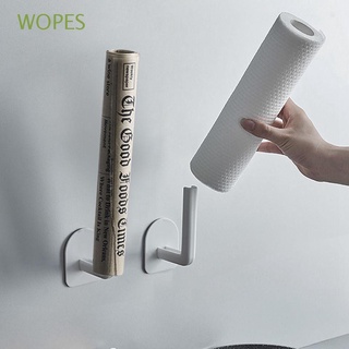 WOPES Montado en la pared Soporte para papel higiénico Househoold Colgador de rollo de papel tisú Percha de tejido Bandeja de|Estante de rollo de papel Para baño inodoro Multifunción El plastico Autoadhesivo Dispensador de toallas de papel