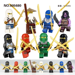 Blocos De Construção Lego Minifigurina 8 Pçs Ninja Brinquedos Educativos Blocos De Construção (1)