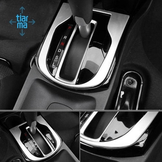 ABS Chrome coche Central consola de cambios palanca de cambios caja de Panel cubierta de ajuste Interior automotriz para Honda City 2014-2019