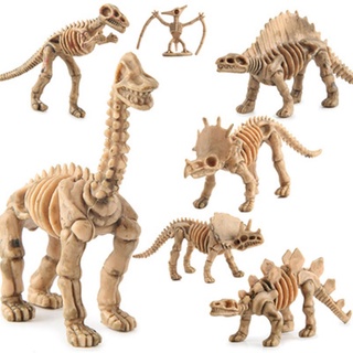 lingxuan lindo dinosaurios esqueleto mini miniaturas modelo de juguete de acción fiesta simulación creativa decoración del hogar modelo conjunto de figuritas (7)