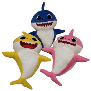 1Pc 25Cm Baby Shark Family Sound Light Doll Cute Little Anime Doll Plush and Gift Stuffed Shark X4M4
