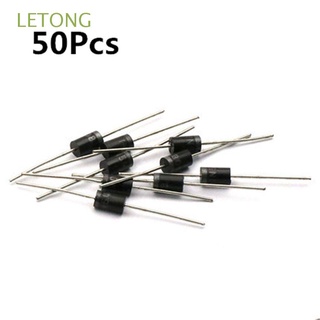 letong inserción directa diodo 50pcs componentes rectificador 3a 1000v do-27 1n5408 durable in5408 kit electrónico/multicolor
