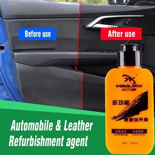 120ml cuero reparación crema automotriz interior auto y agente mantenimiento pasta revestimiento renovado w5w9