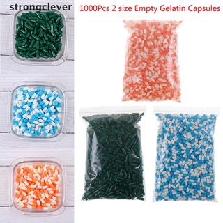 1000pcs vacío duro vacío cápsula de gelatina tamaño 2# gel medicina píldora vitamina. (1)