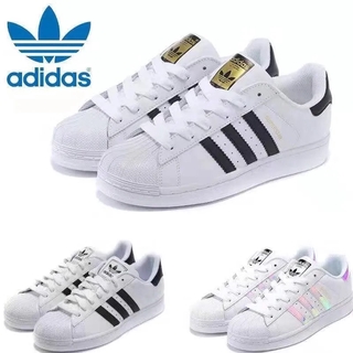 Disponible en inventario: promoción Adidas Superstar negro y blanco hombres mujeres zapatos parejas