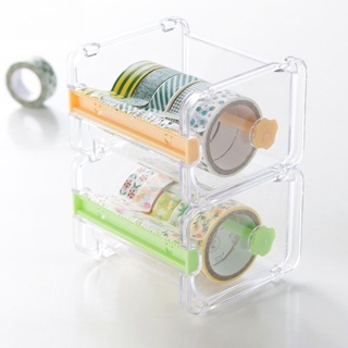 washi dispensador de cinta titular cortador organizador caja de almacenamiento estudiante diario suministros de oficina