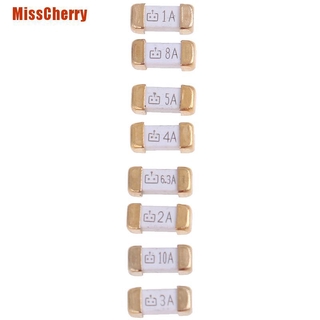 Misscherry 10 piezas De pie dorado 1808 125v 0451 Smd Blow Ultra-Rapid fusible 1a Para 10a