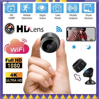 Mini Camera Portable Small Hd Cam 1080P &amp; Motion Detection &amp; Night-Vision Indoor Covert Security For Car Drone Office A9 Mini Camera Wireless WiFi IP Network Monitor Security Cam HD 1080P Home Security P2P Camera WiFi RT