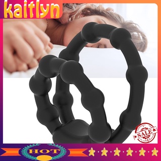 <Kaitlyn> anillo de polla perfecto de silicona suave Delay eyaculación cerradura doble anillo para hombres adultos