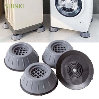 SHINKI 4 piezas Almohadillas para pies de lavadora Reducción de ruido Almohadillas para secadora Base del refrigerador Estabilizador Anti-caminar Antideslizante Anti-vibración Reparado Apoyo Alfombra de goma/Multicolor