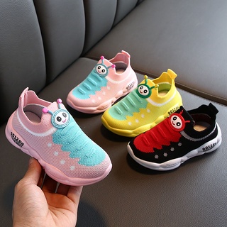 Caterpillar niñas zapatos de malla transpirable niños zapatos deportivos suela suave bebé calcetines zapatos niños 9.8 (1)
