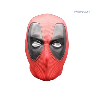 freshlucky halloween mascara de látex máscara deadpool cara completa cubierta de cabeza disfraz fiesta prop