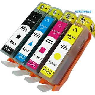 KK 4 cartuchos de tinta compatibles para HP 655 Deskjet 3525 4615 4625 5525 6520 6525