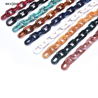 [eccjoo] cadena de eslabones de plástico acrílico multicolor cadena ovalada cadena diy collar pulsera (7)