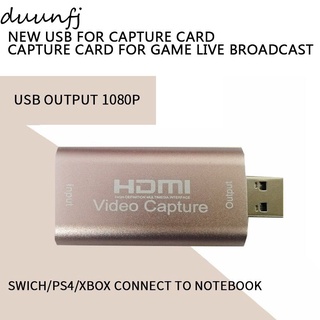 duunfj Mini 4K 1080P HDMI A USB 2.0 Tarjeta De Captura De Vídeo Caja De Grabación De Juegos Para Ordenador Youtube OBS Transmisión En Vivo