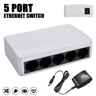 S105 5 RJ45 Ports Ethernet Switch Desktop PC 10/100Mbps Network LAN Hub ☆whywellvipMall (2)