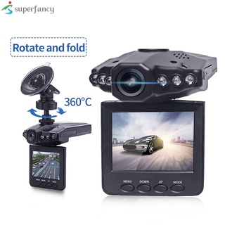 Pulgadas Full alta definición coche DVR cámara de vehículo grabadora de vídeo 6 infrarrojos LED de visión nocturna rotación